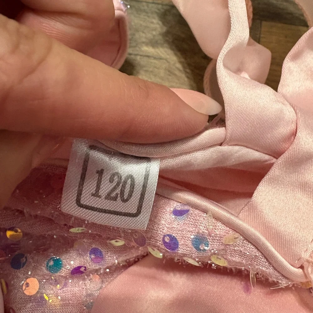 Pink Ruffled Kids Pageant Dress - Picture 2 of 5